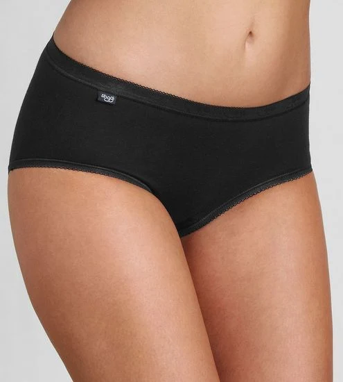 Sloggi Basic+ Midi 4er Pack black