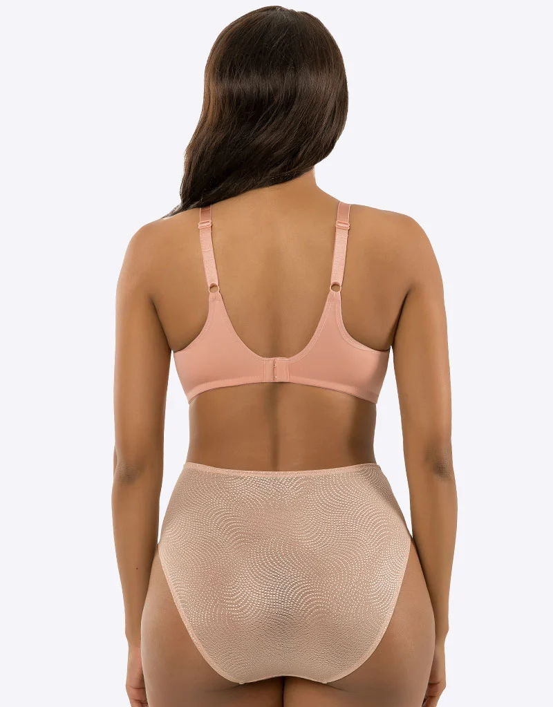 Parfait Pearl Unlined Seamless Minimizer Bra Peach Pink
