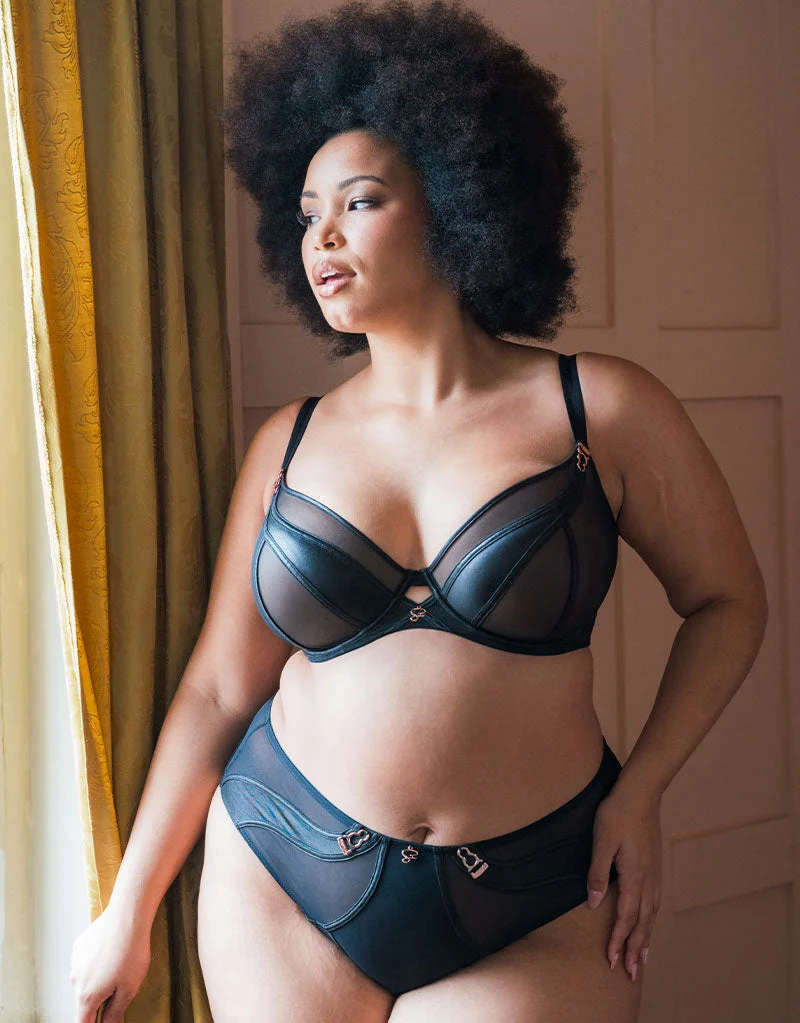 Scantilly Suspense Plunge Bra Black