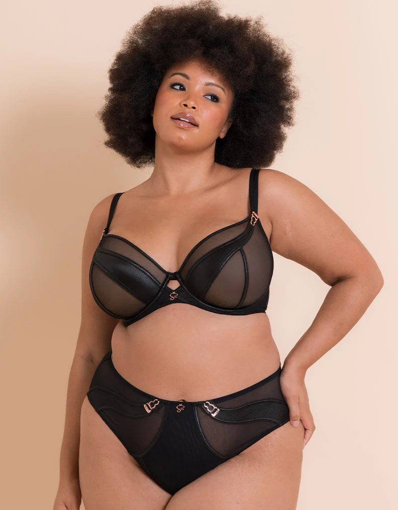 Scantilly Suspense Plunge Bra Black