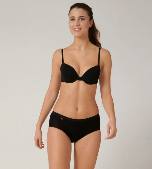 Sloggi Basic+ Midi 3er Pack black