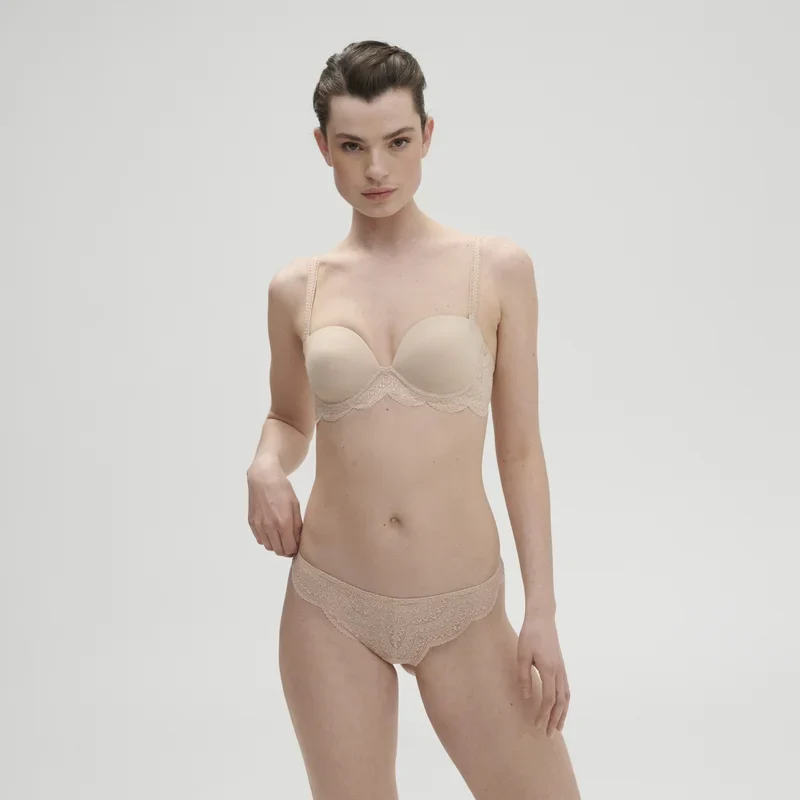 Simone Perele – Karma Trägerloser Plunge-BH Peau Rosée