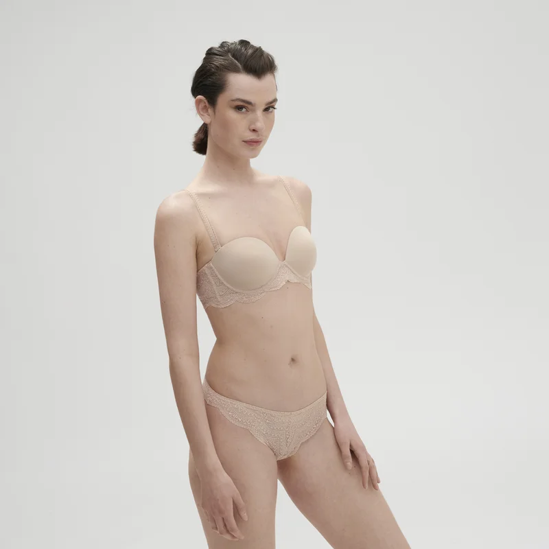 Simone Perele – Karma Trägerloser Plunge-BH Peau Rosée