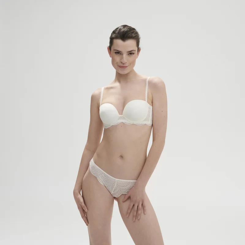 Simone Perele - Karma trägerloser BH mit tiefem Ausschnitt Natur
