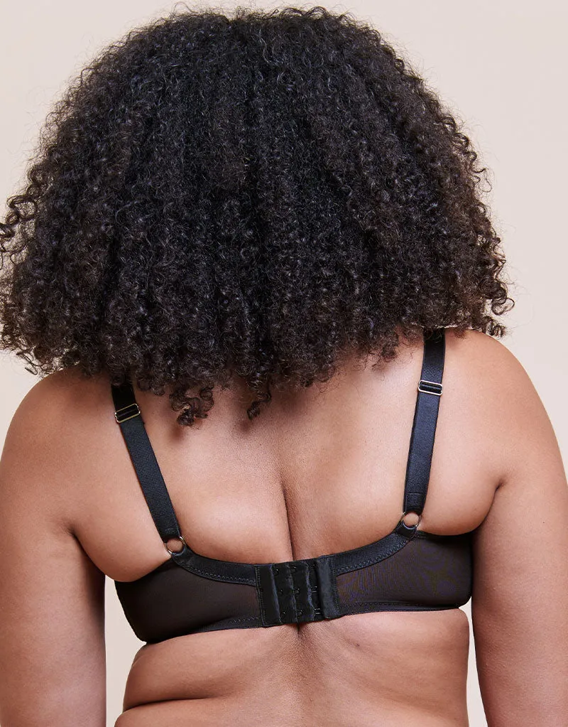 Curvy Kate Boost Me Up Padded Balcony Bra Black