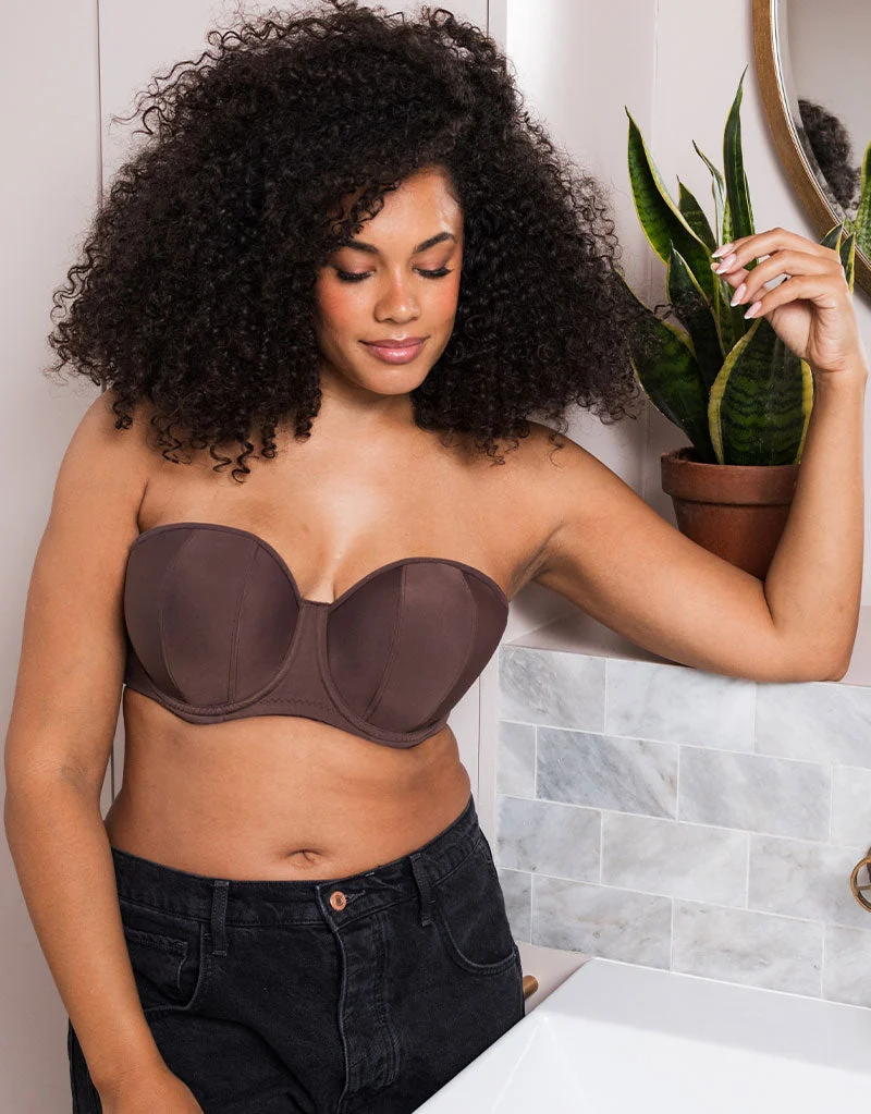 Curvy Kate Luxe Strapless Multiway Bra Cocoa