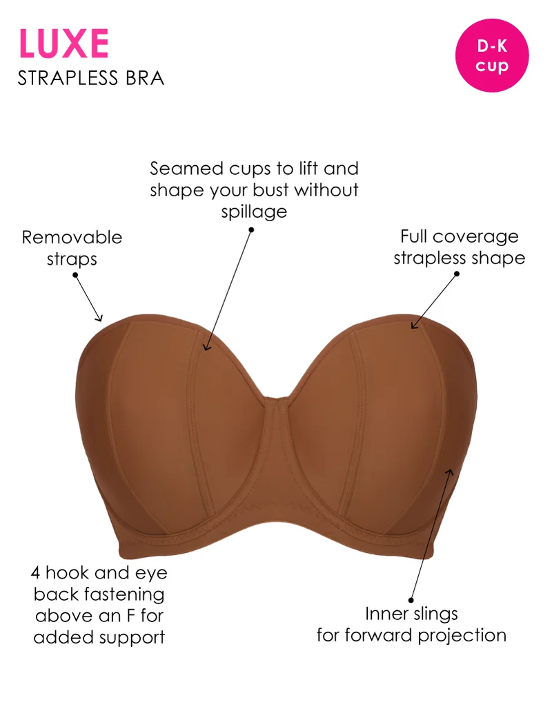 Curvy Kate Luxe Strapless Multiway Bra Caramel