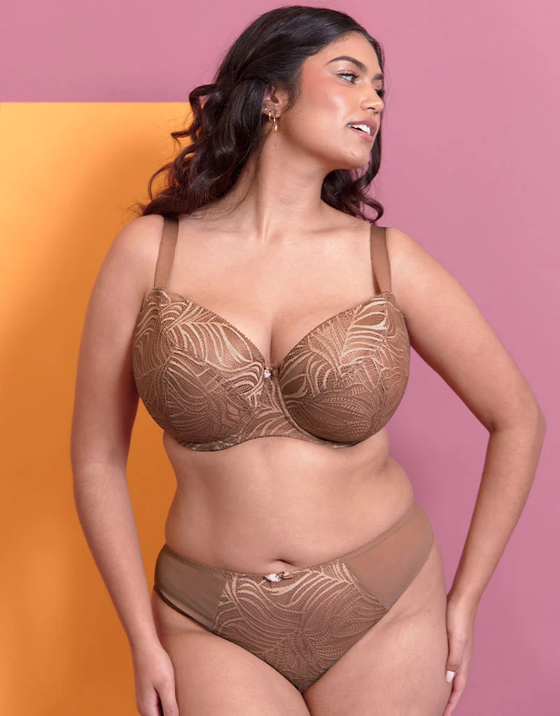 Flirtelle Isla Padded Balcony Bra Praline