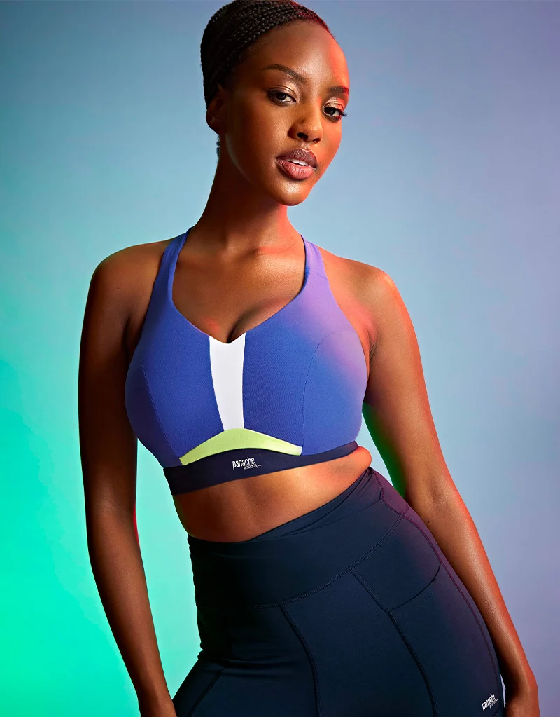 Panache Endurance Non Padded Sports Bra Blue
