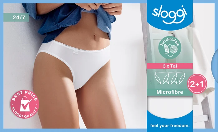 Sloggi 24/7 Microfibre Tai 3er Pack white