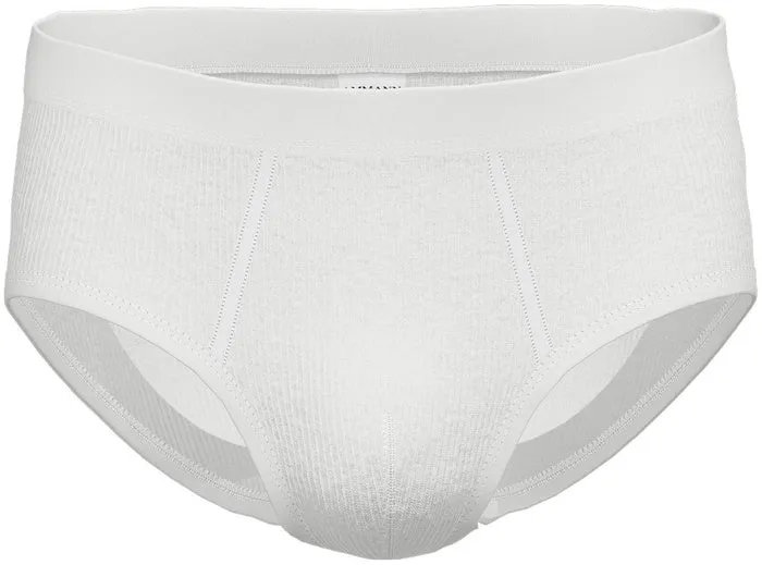AMMANN Slip mit Eingriff, Serie 26 Doppelripp, weiß