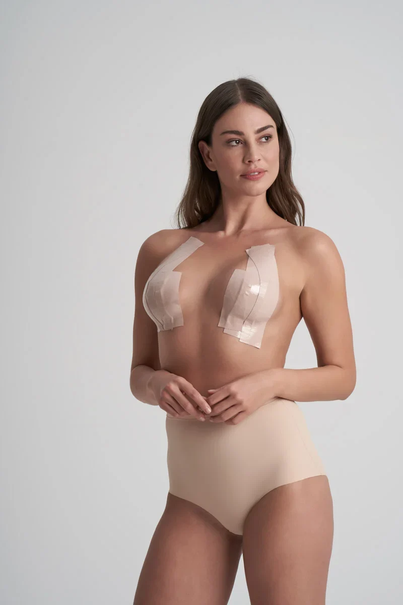 ByeBra - Doppelseitiges Körperklebeband (5 cm) Beige