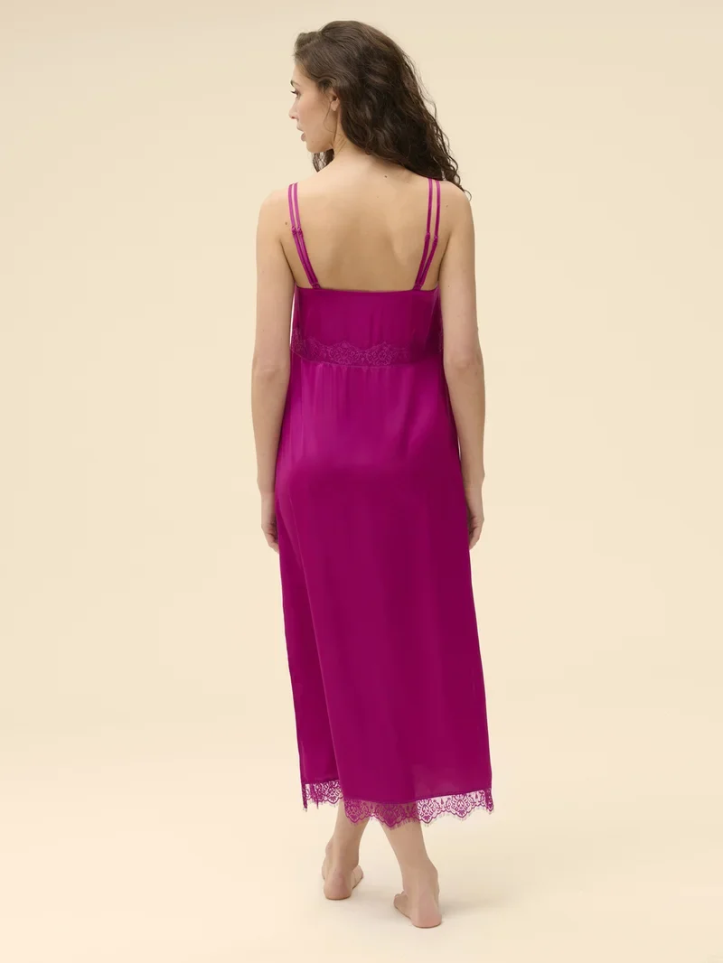 Simone Perele - Satin Secrets Langes Nachthemd Azalea
