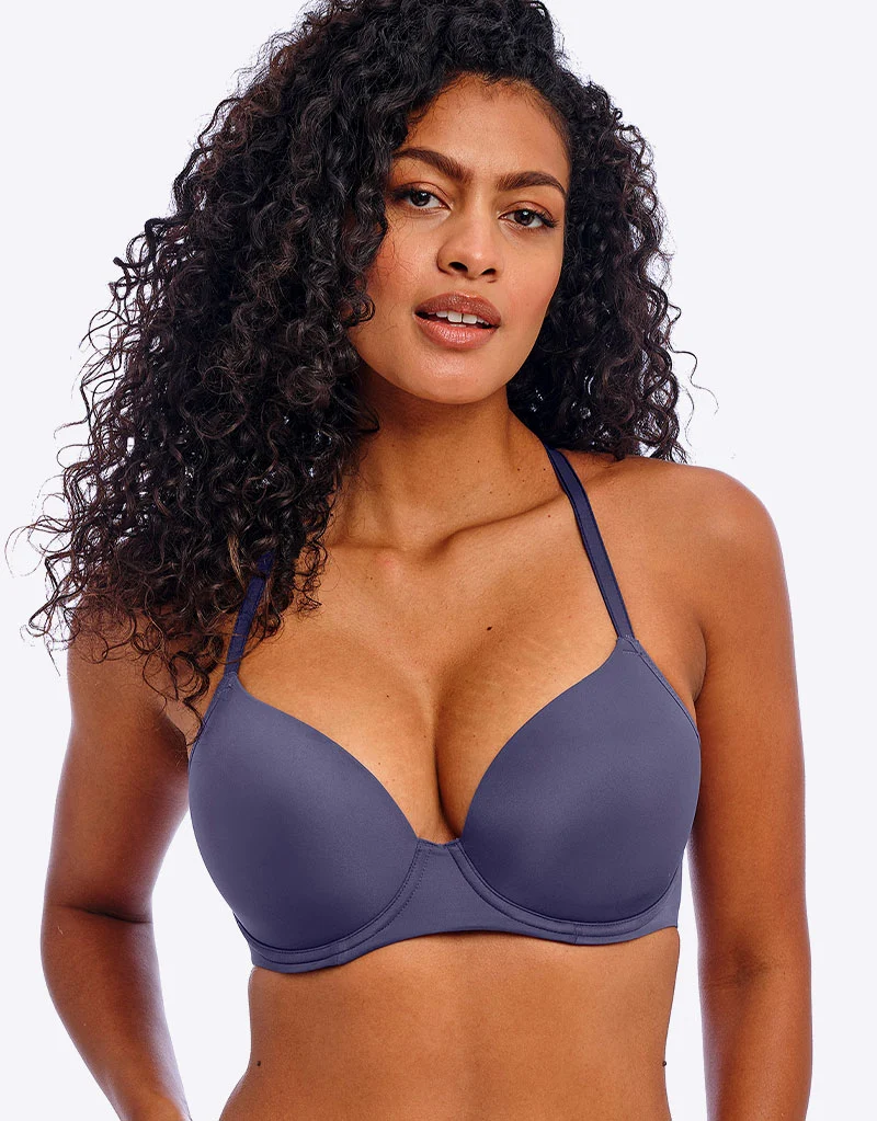 Freya Undetected Moulded T-Shirt Bra Dusk Blue