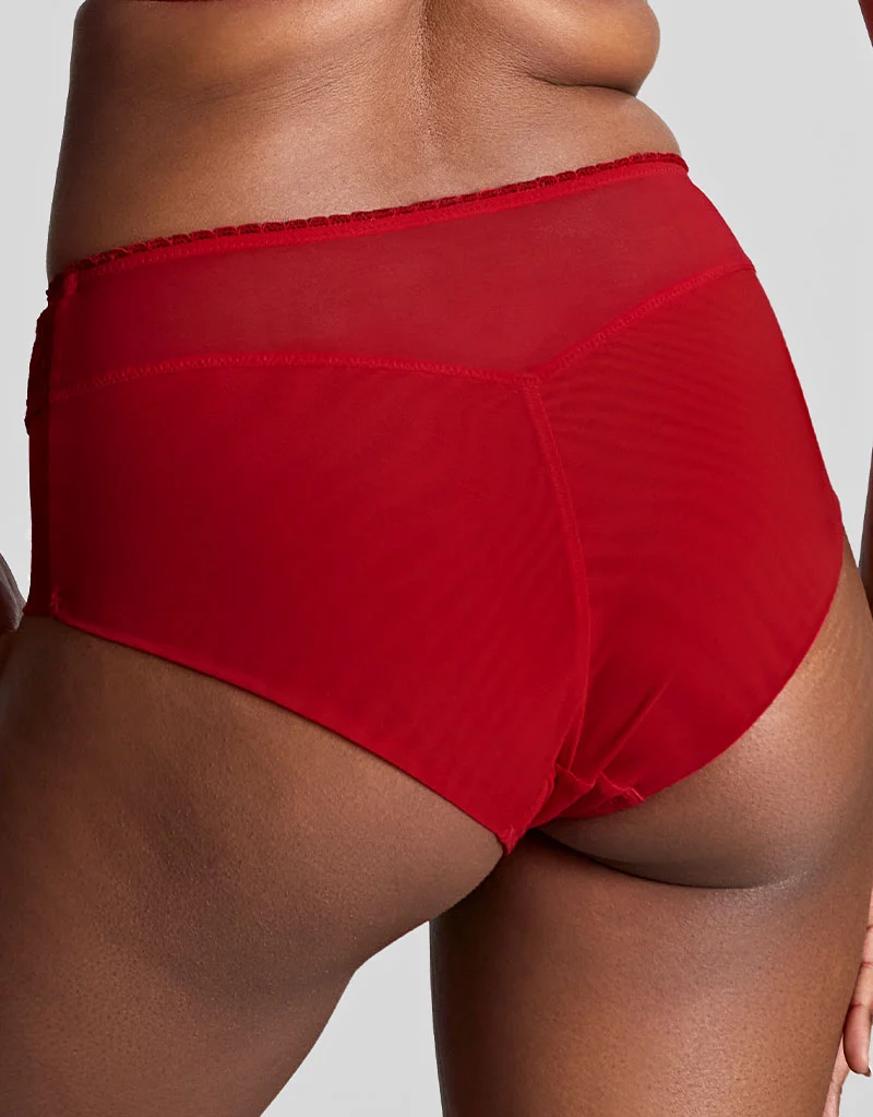 Panache Tango Lace Deep Brief Scarlet Red