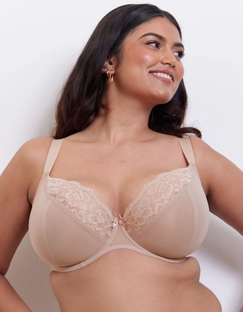 Flirtelle Chloe Plunge Bra Light Fawn