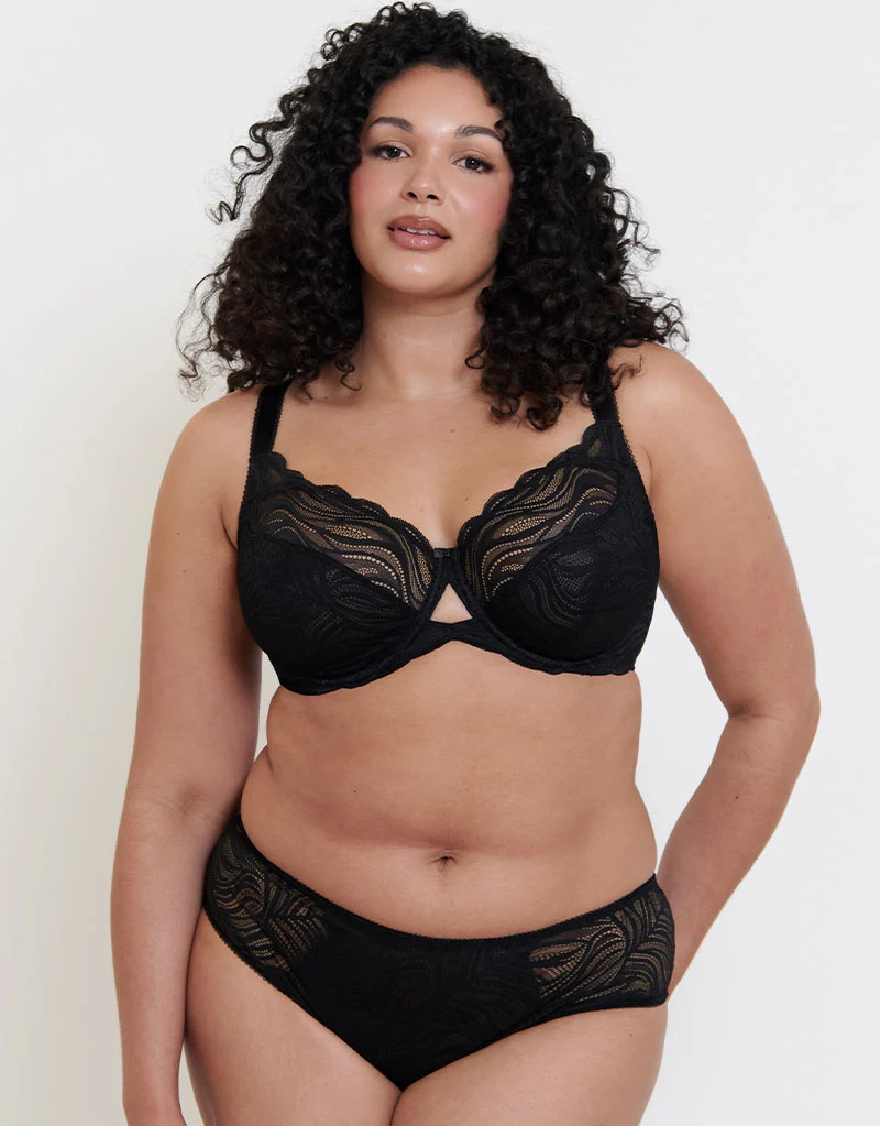 Flirtelle Elise Balcony Bra Black