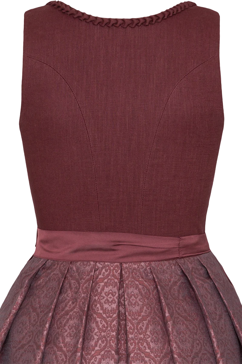 Dirndl lang aus Leinen-Baumwoll-Mix