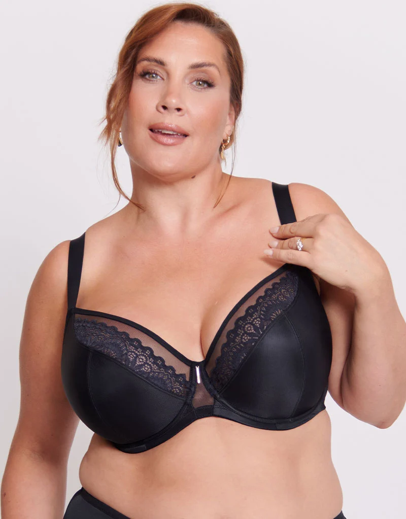 Adella Hera Full Plunge Bra Black