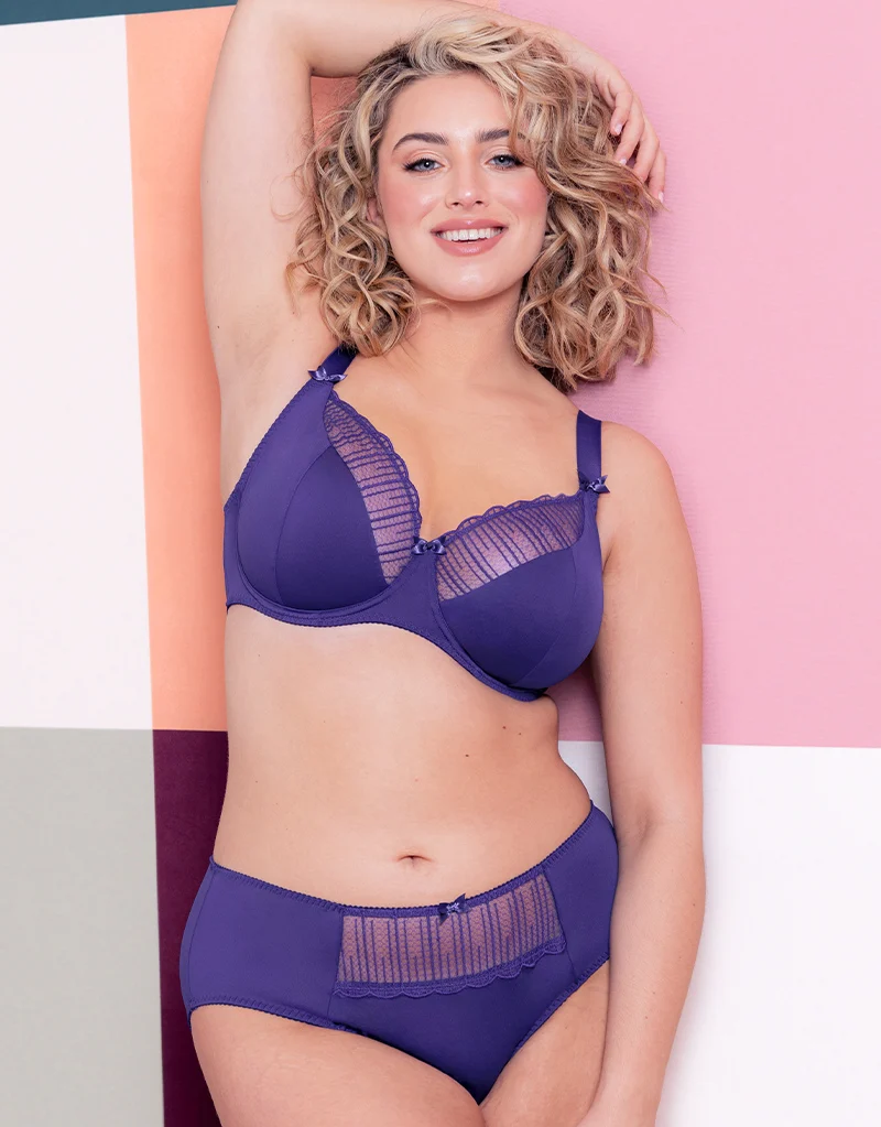 Flirtelle Riley Balcony Bra Purple