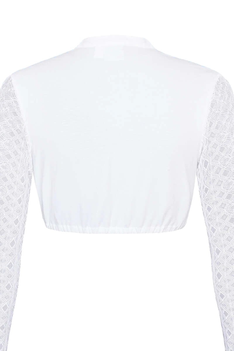 Dirndl Spitzen-Bluse langarm