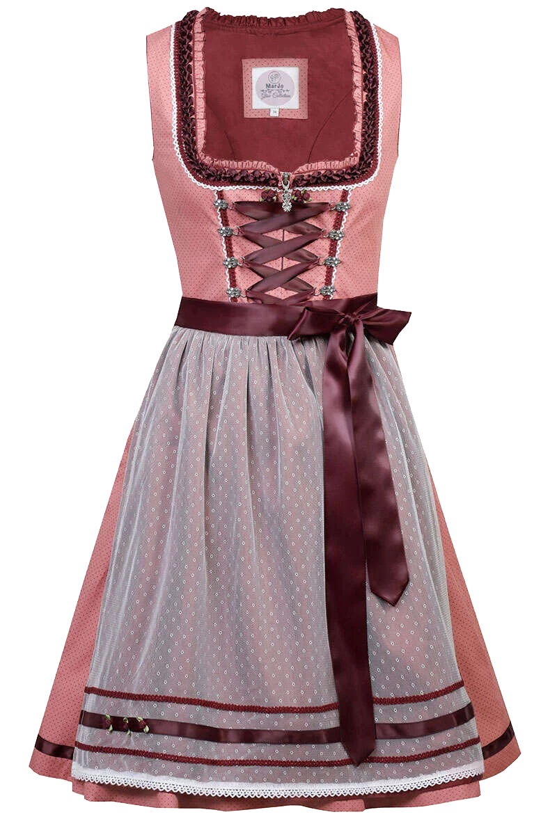 Mini-Dirndl mit Froschgoscherl-Rüschen