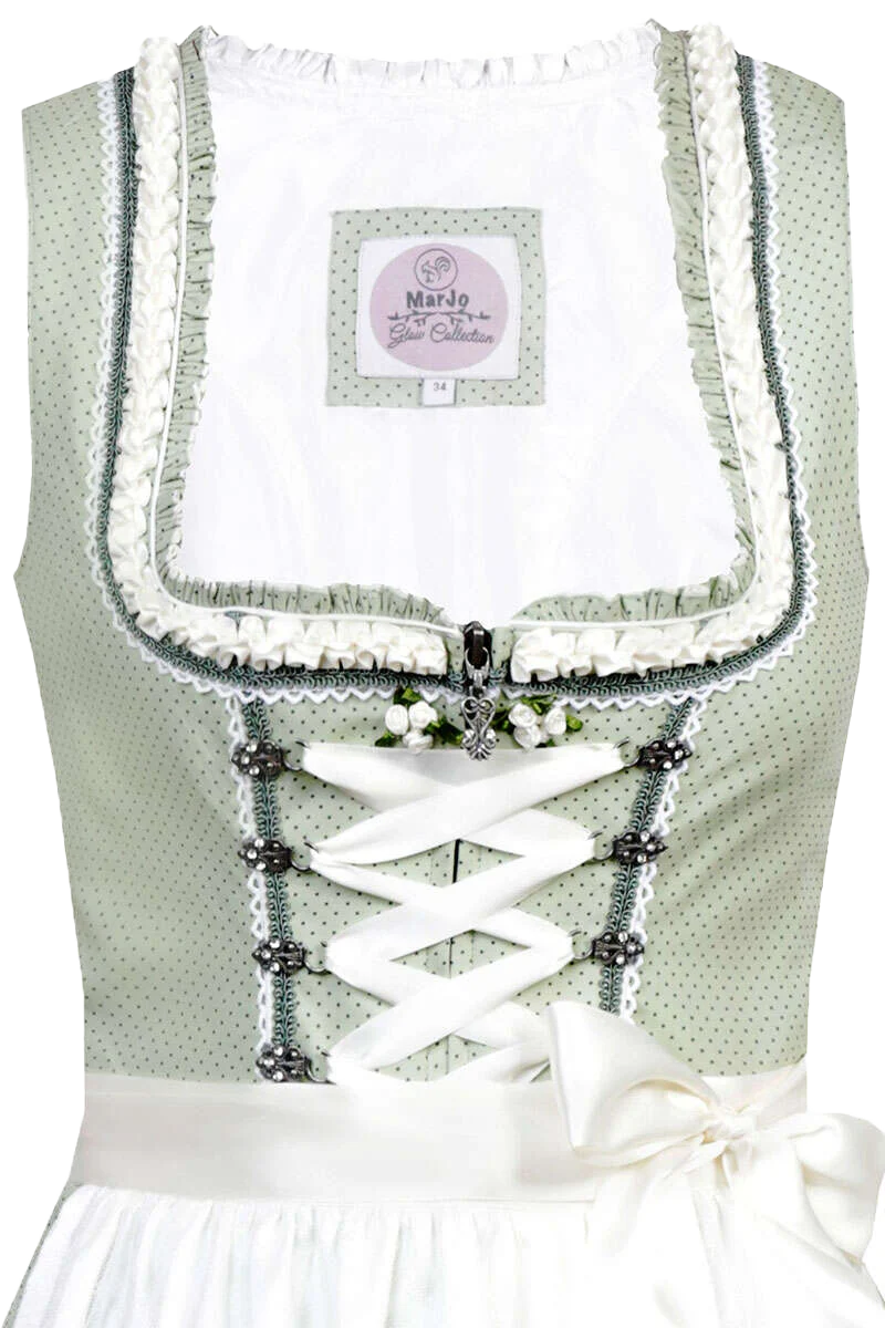 Mini-Dirndl mit Froschgoscherl-Rüschen