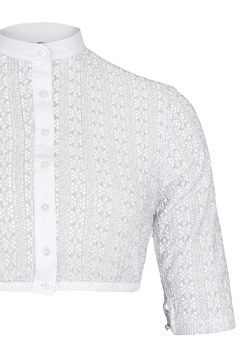 Dirndl Bluse hochgeschlossen