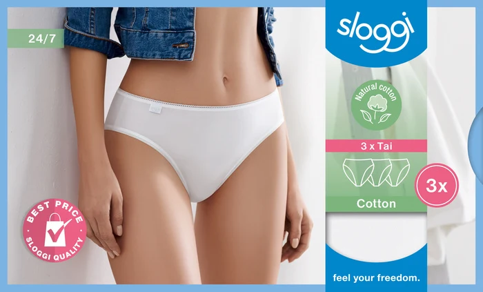 Sloggi 24/7 Cotton Tai 3er Pack white