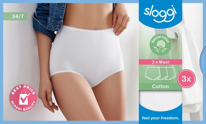 Sloggi 24/7 Cotton Maxi 3er Pack white