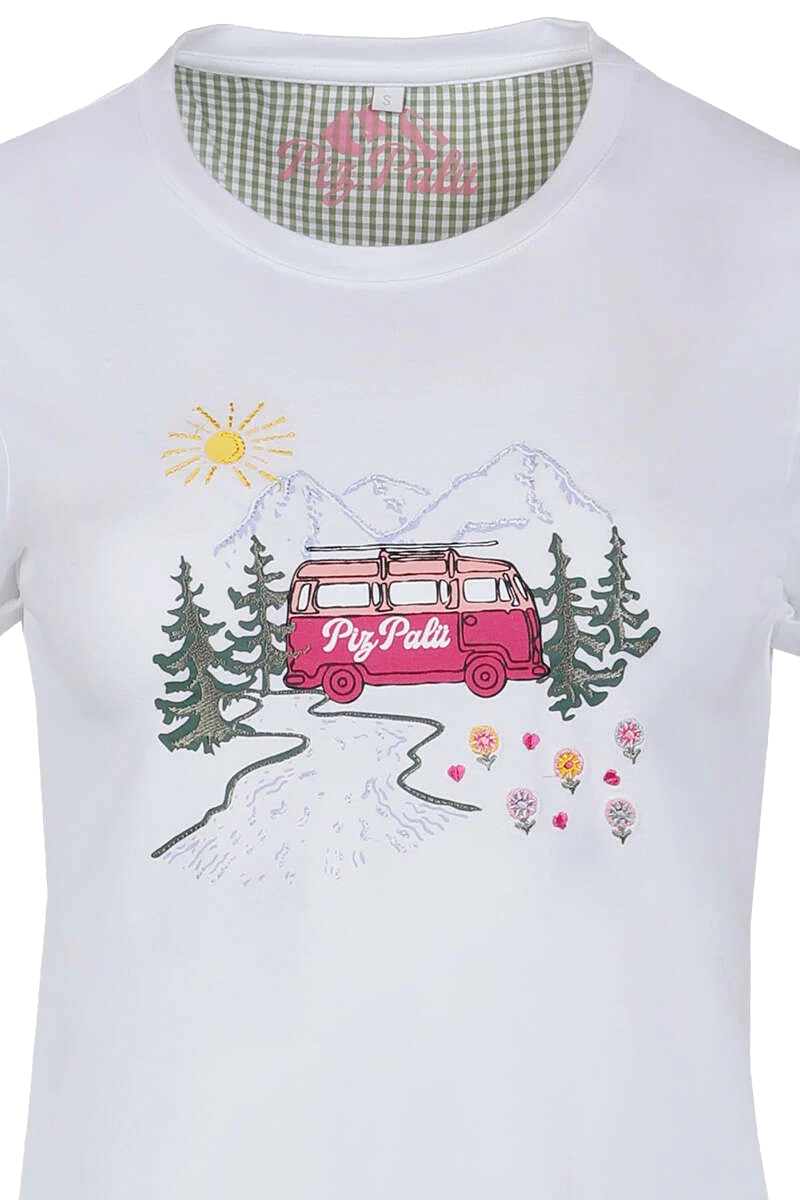 Damen T-Shirt 'Alpen-Camping'