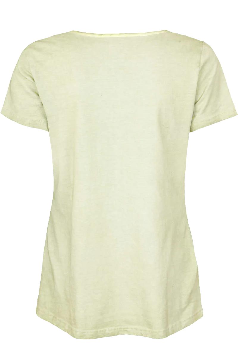 Damen Trachten T-Shirt mit Reh und Rosen
