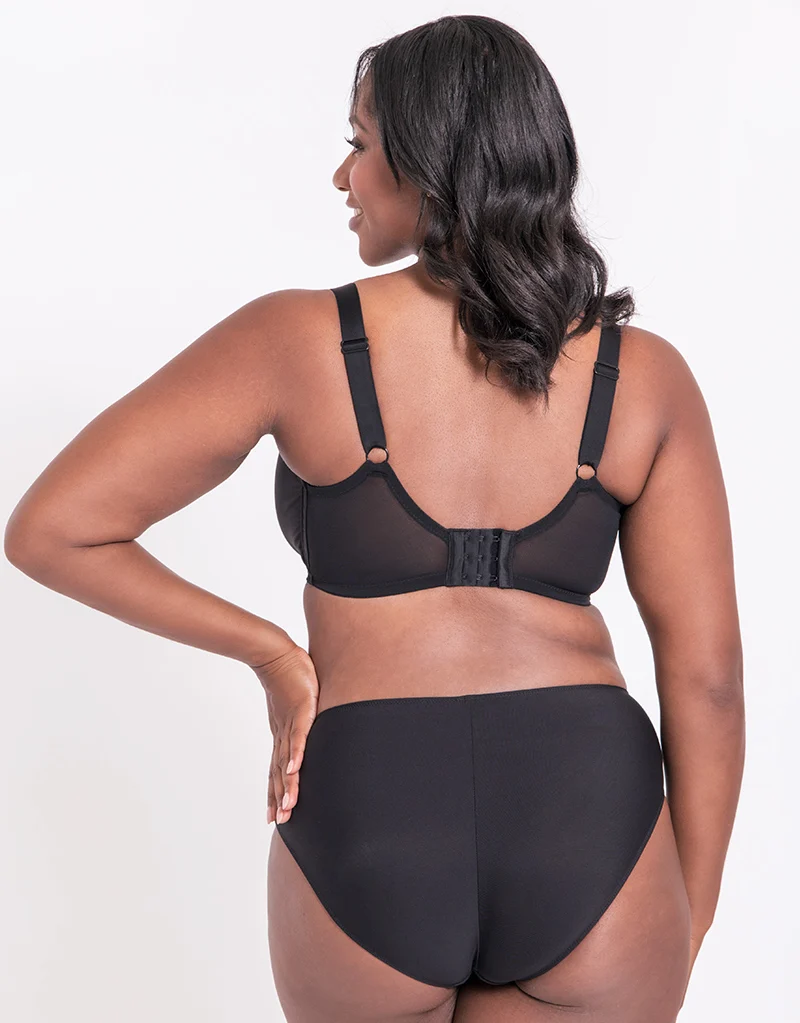 Flirtelle Emilie Full Cup Side Support Bra Black