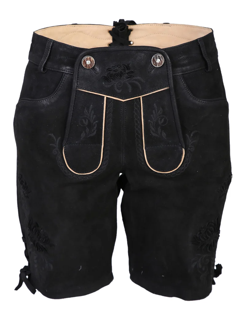 Damen Lederhose - AYLIN % - Krüger Collection - Bermuda - 028331-000-0004