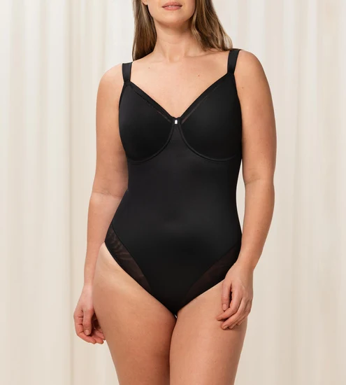 Triumph True Shape Sens Korselett schwarz, Body (Mieder) mit Formbügel