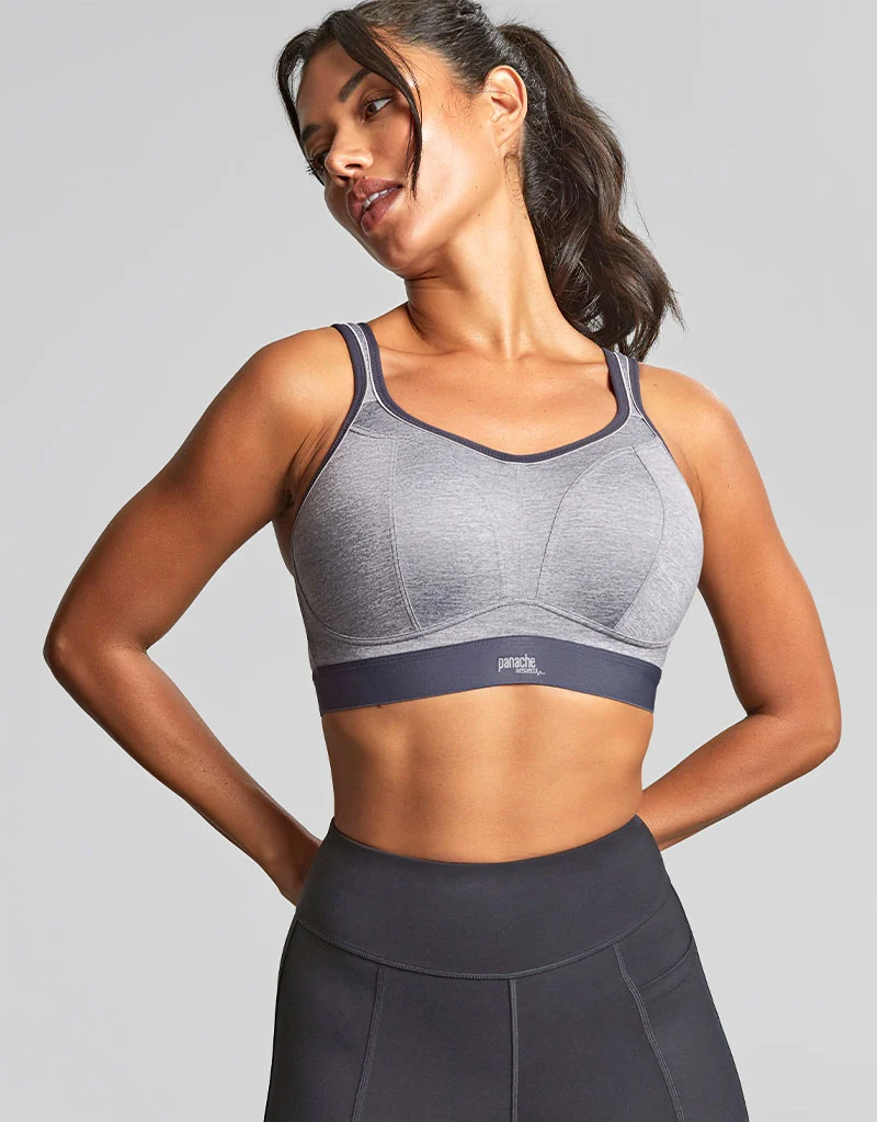 Panache Boundless Non Wired Sports Bra Charcoal Marl