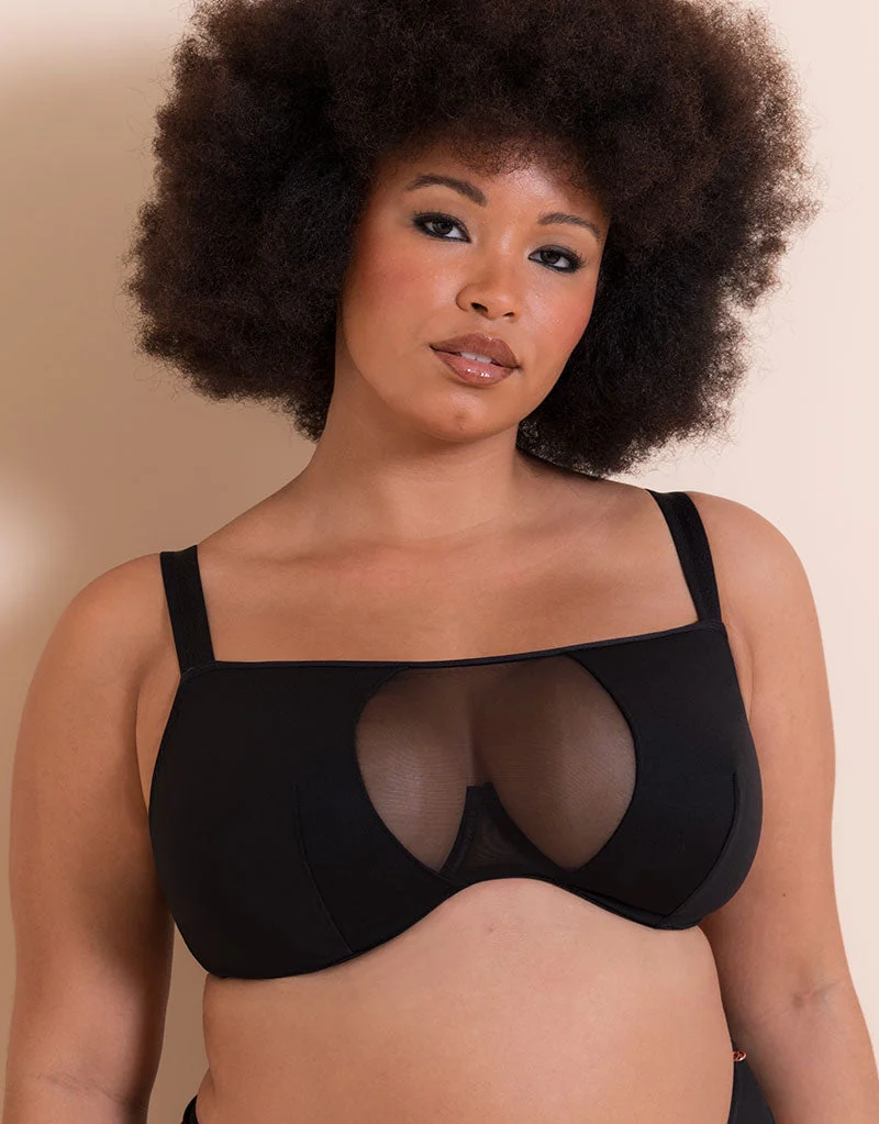 Scantilly Swerve Bandeau Bra Black