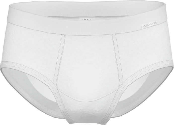 AMMANN Slip mit Eingriff, Serie Feinripp Premium, weiß