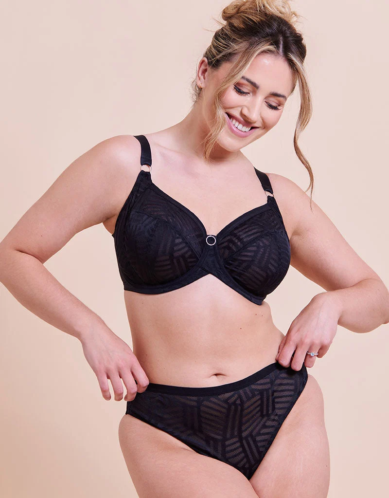 Curvy Kate WonderFull Vibe High Leg Brief Black
