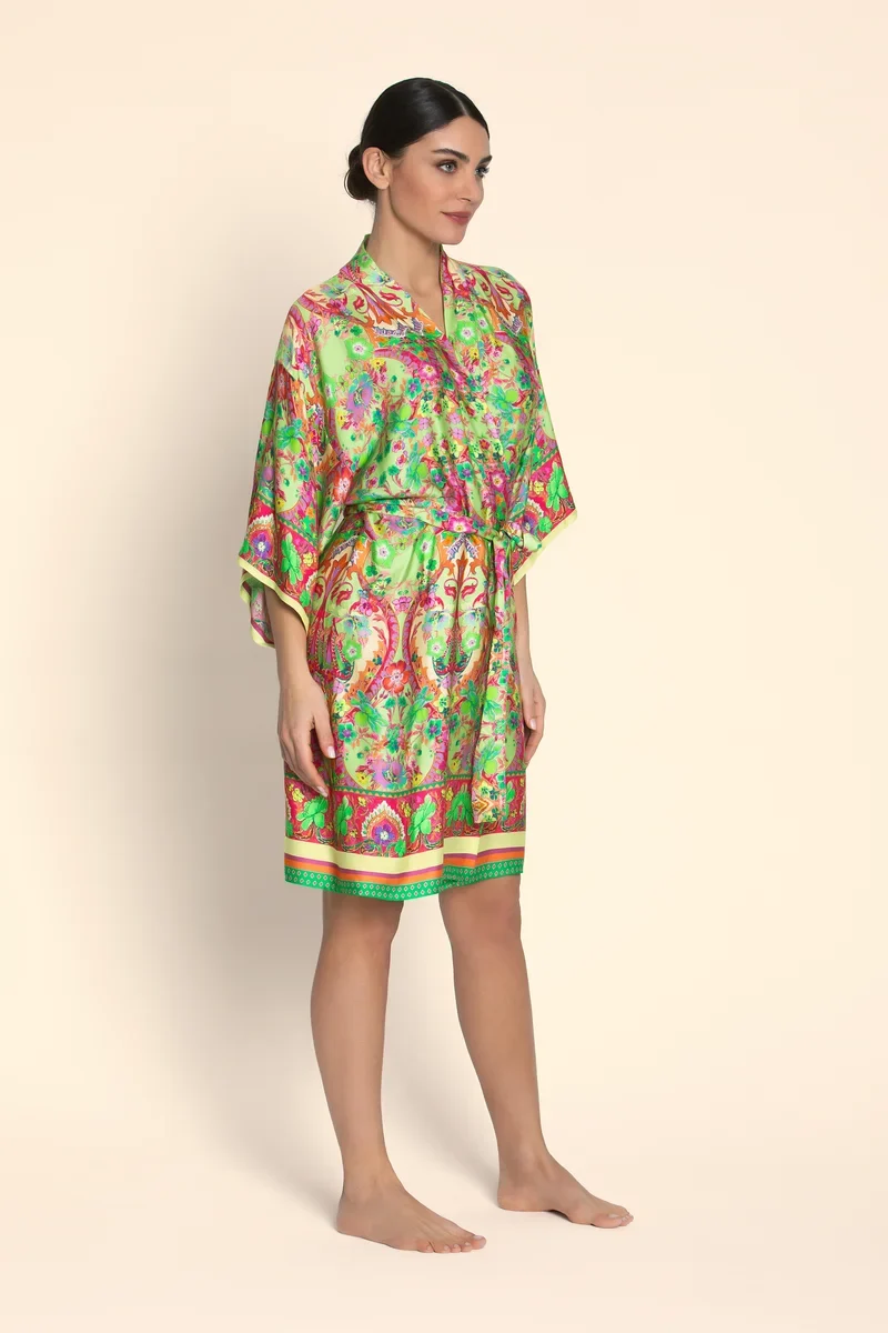 Lise Charmel - Libertine En Fleurs Mittellanges Negligé-Kleid Nature Libertine