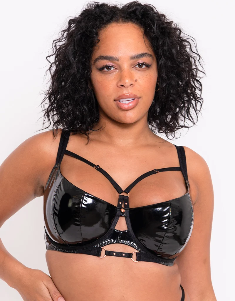 Scantilly Fatale Padded Half Cup Bra Black