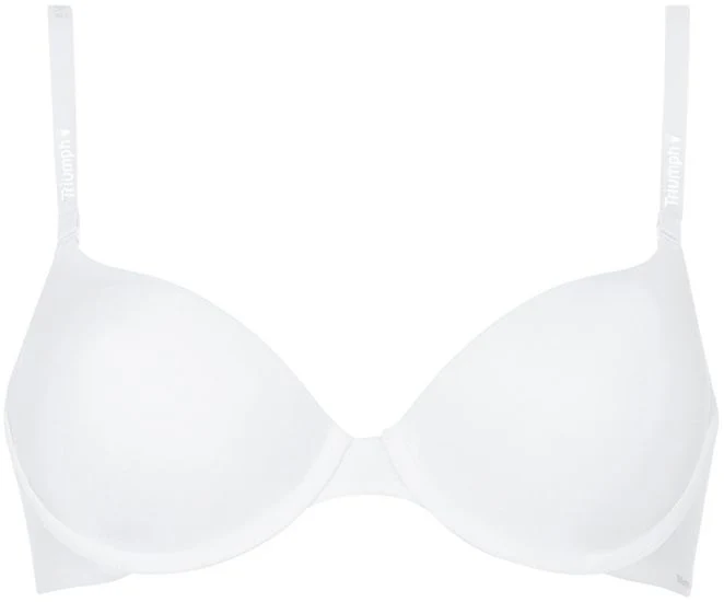 Triumph Body Make-Up Damen Miederwaren BH kurz Mittelträger mit Bügel weiß