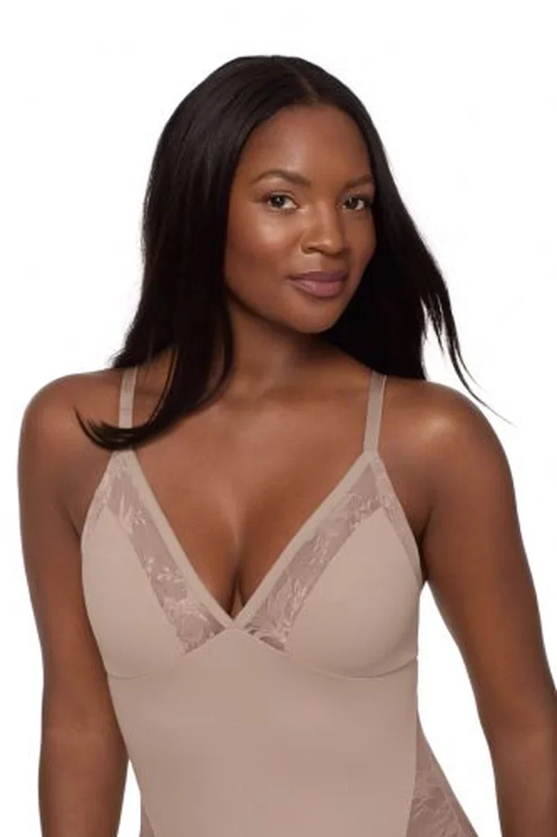 Miraclesuit Shapewear – Modern Romance Shaping Bodysuit Warm Beige