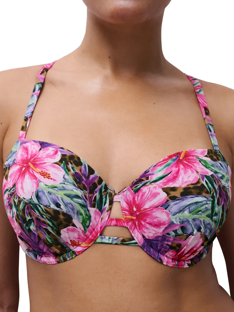 Chantelle Swimwear – Easy Pop T-Shirt Bikini Island Flowers