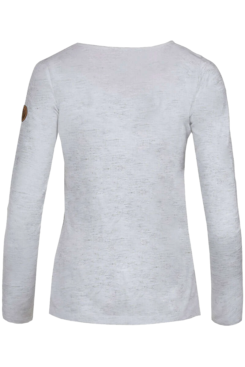 Damen Langarmshirt 'Alpine Skifahrerin'