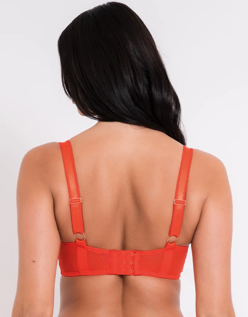 Scantilly Authority Balcony Bra Lava Red