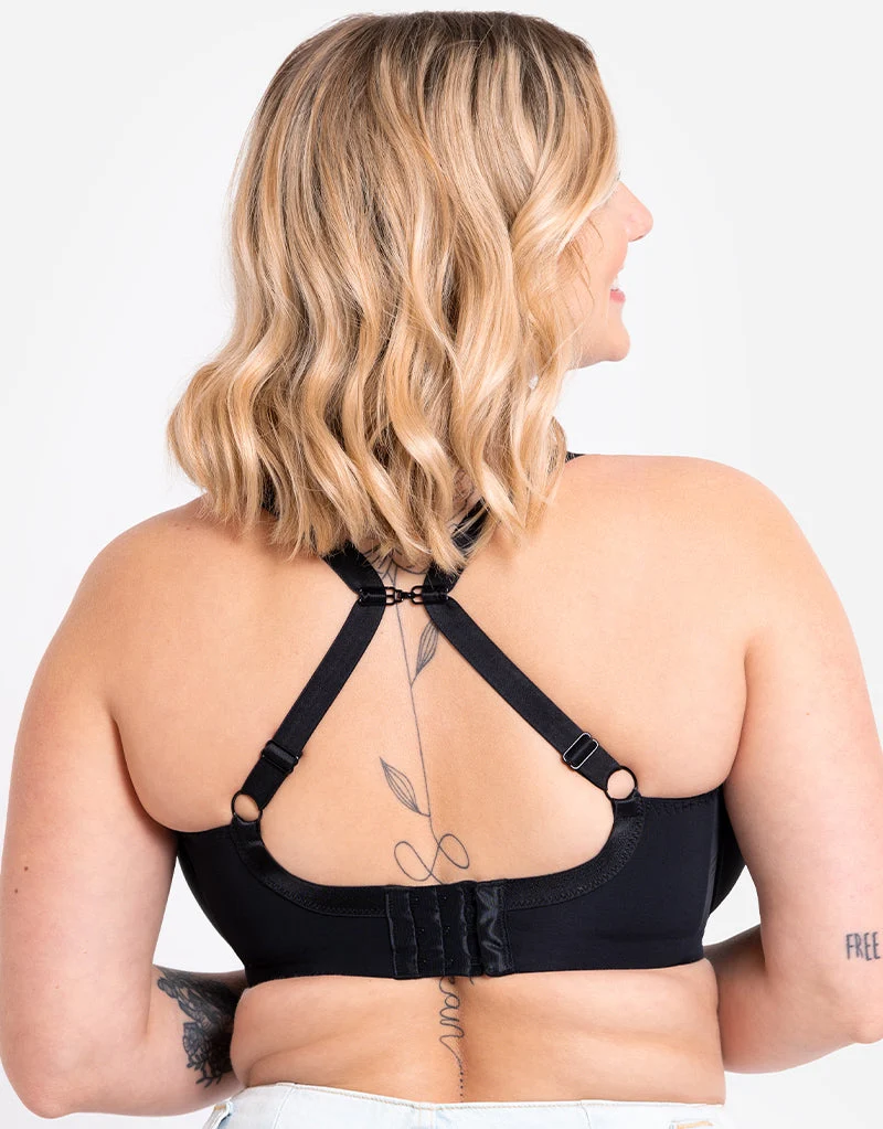Curvy Kate Smoothie T-Shirt Plunge Black