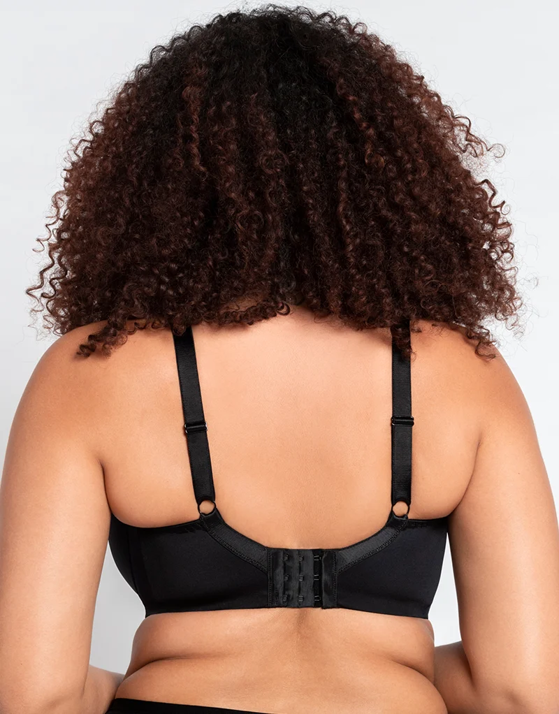 Curvy Kate Smoothie T-Shirt Balcony Moulded Bra Black