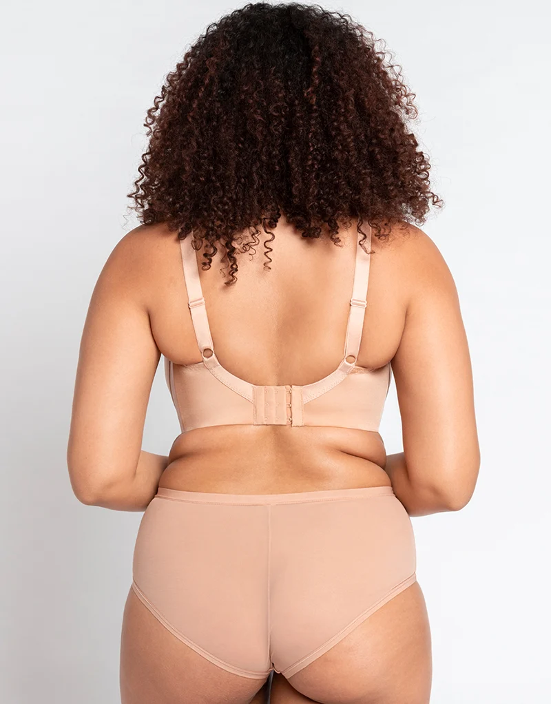 Curvy Kate Smoothie T-Shirt Balcony Moulded Bra Latte