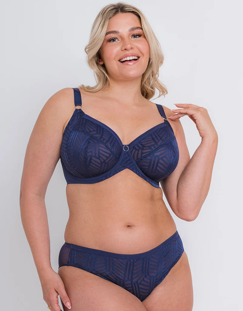 Curvy Kate WonderFull Vibe High Leg Brief Navy